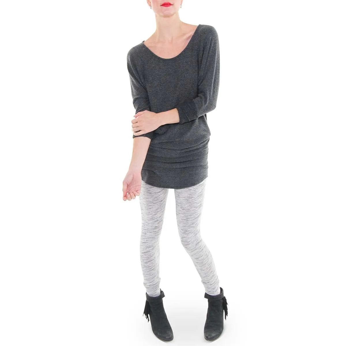 Knit Jogger Pant - Ivory/Heather