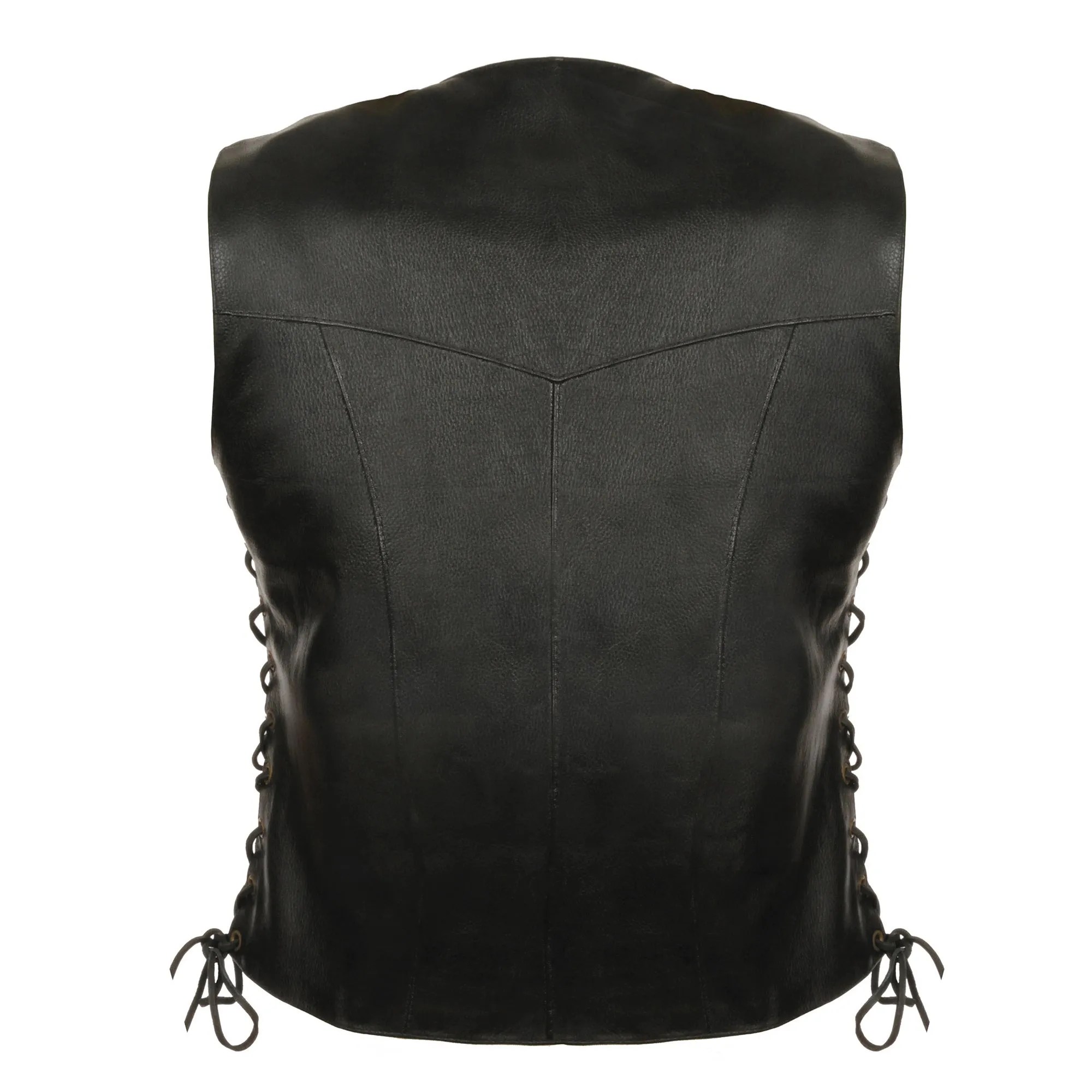 Ladies Classic Side Lace Four Snap Vest