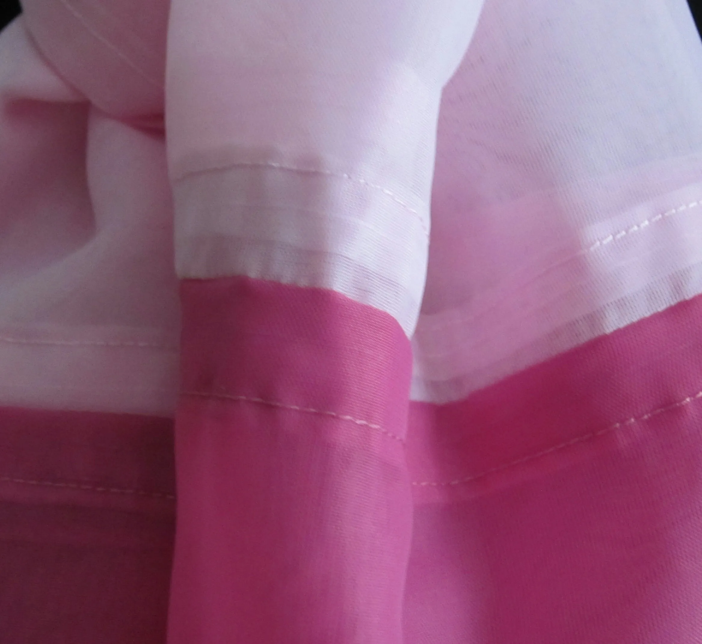 Ladies Light Pink And Cerise Colour Block Scarf
