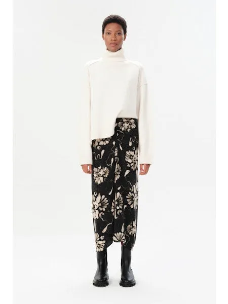 Ma0799 Bonny Silk Midi Skirt