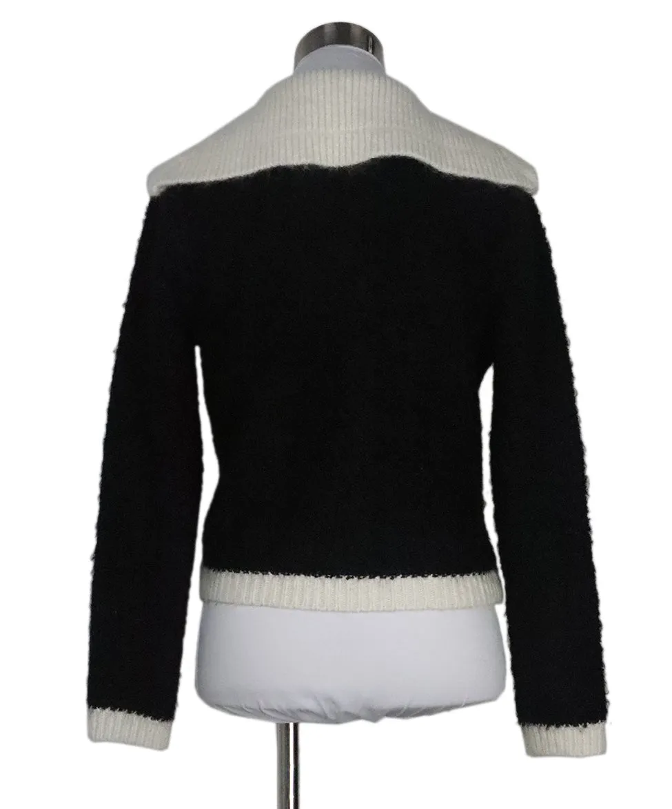 Maje B&W Cardigan Sweater sz 4