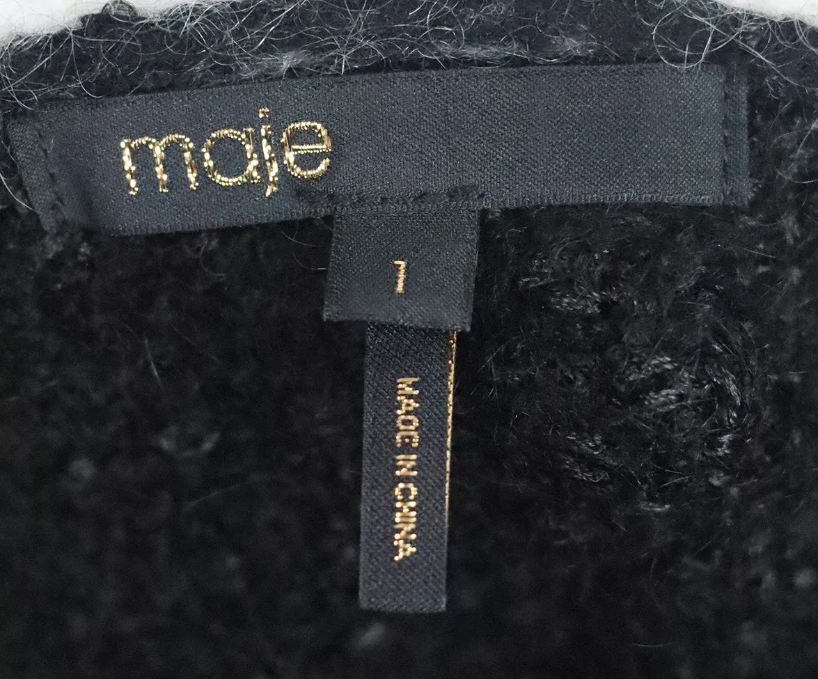 Maje B&W Cardigan Sweater sz 4