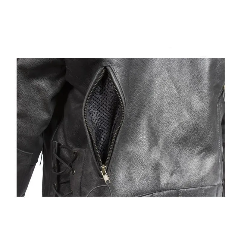 Mens Racer Jacket With Neck Warmer,MJ711-01-DL