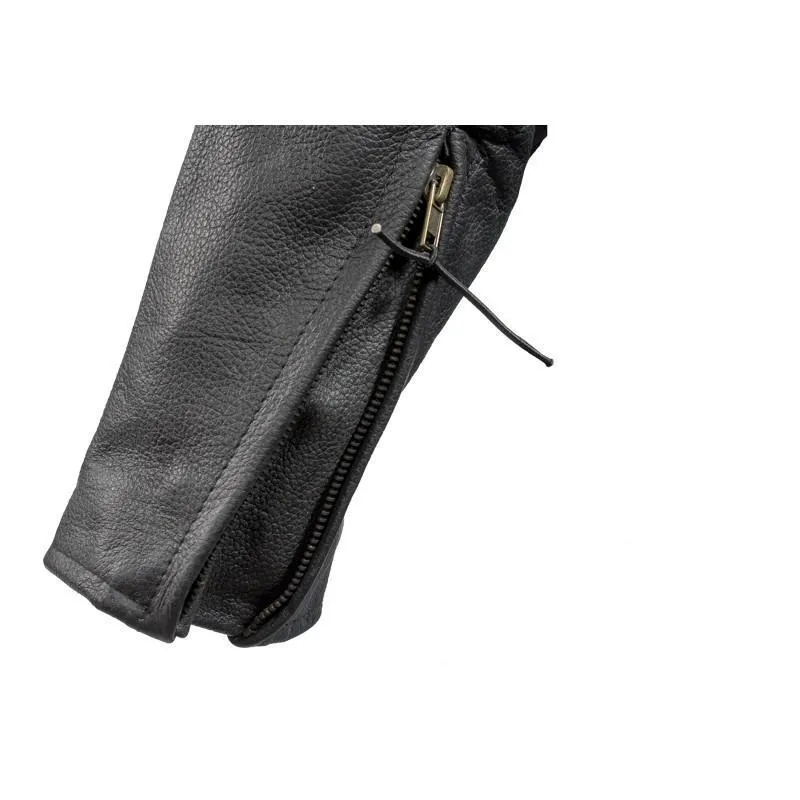 Mens Racer Jacket With Neck Warmer,MJ711-01-DL