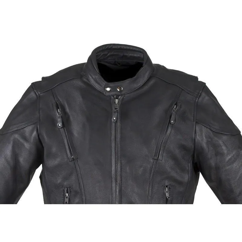 Mens Racer Jacket With Neck Warmer,MJ711-01-DL