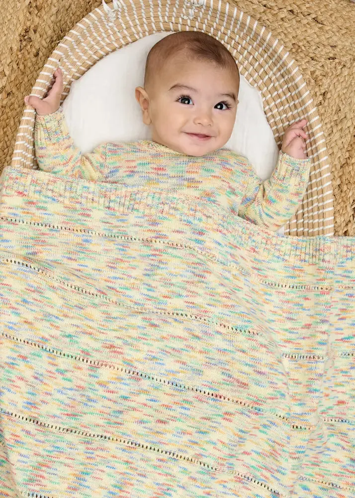 Merry - Space Dye Knitted Baby Blanket