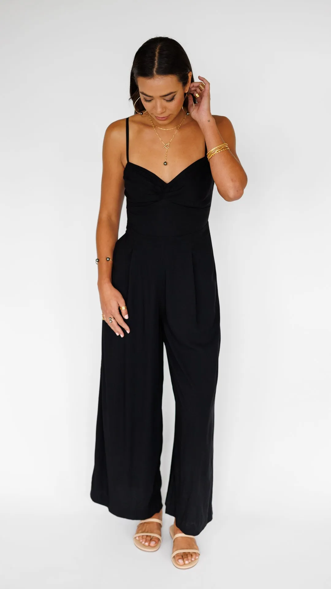 Morena Jumpsuit / Solid Black