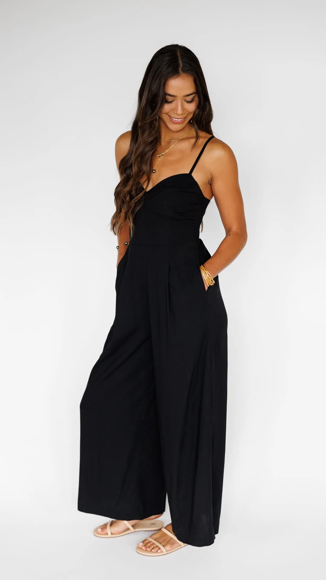 Morena Jumpsuit / Solid Black