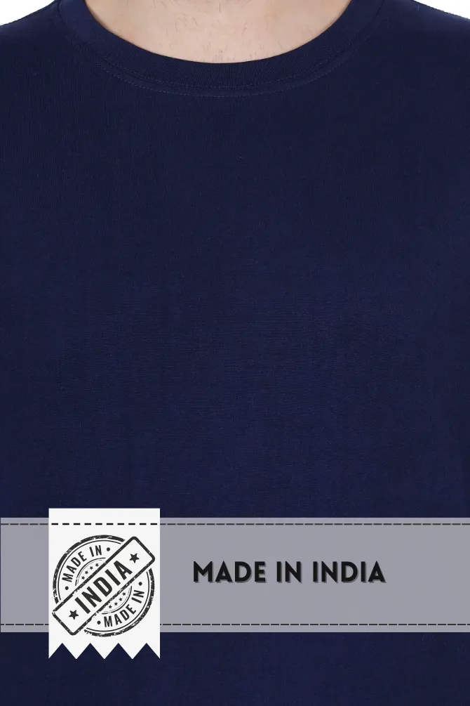 Navy Blue Full Sleeve T-shirt for men