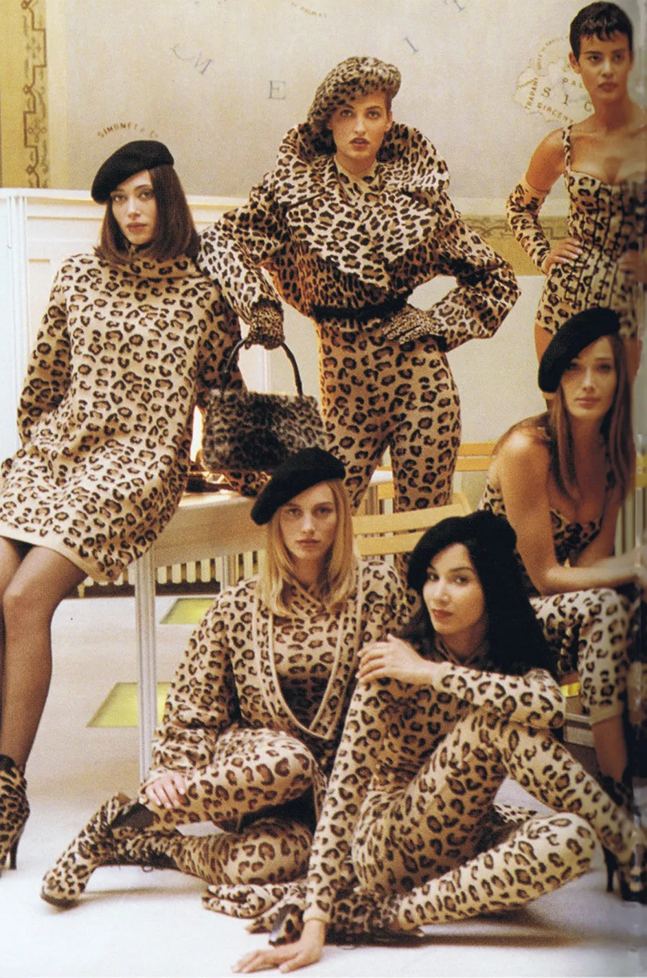 Rare 1991 Museum Held Azzedine Alaia Leopard Leggings
