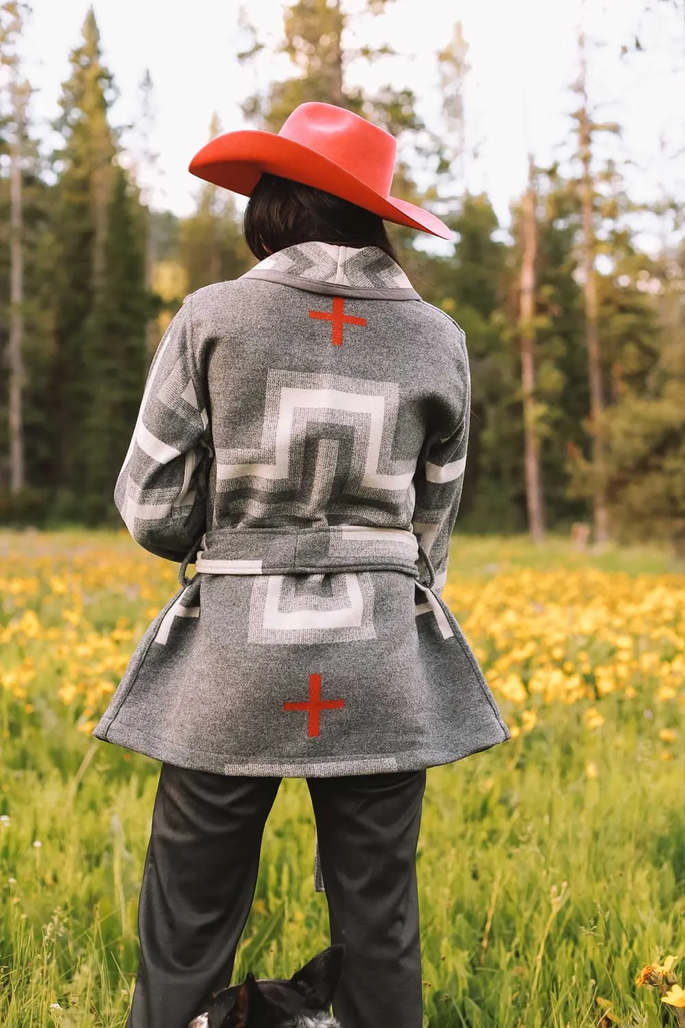 San Miguel Wool Wrap Coat