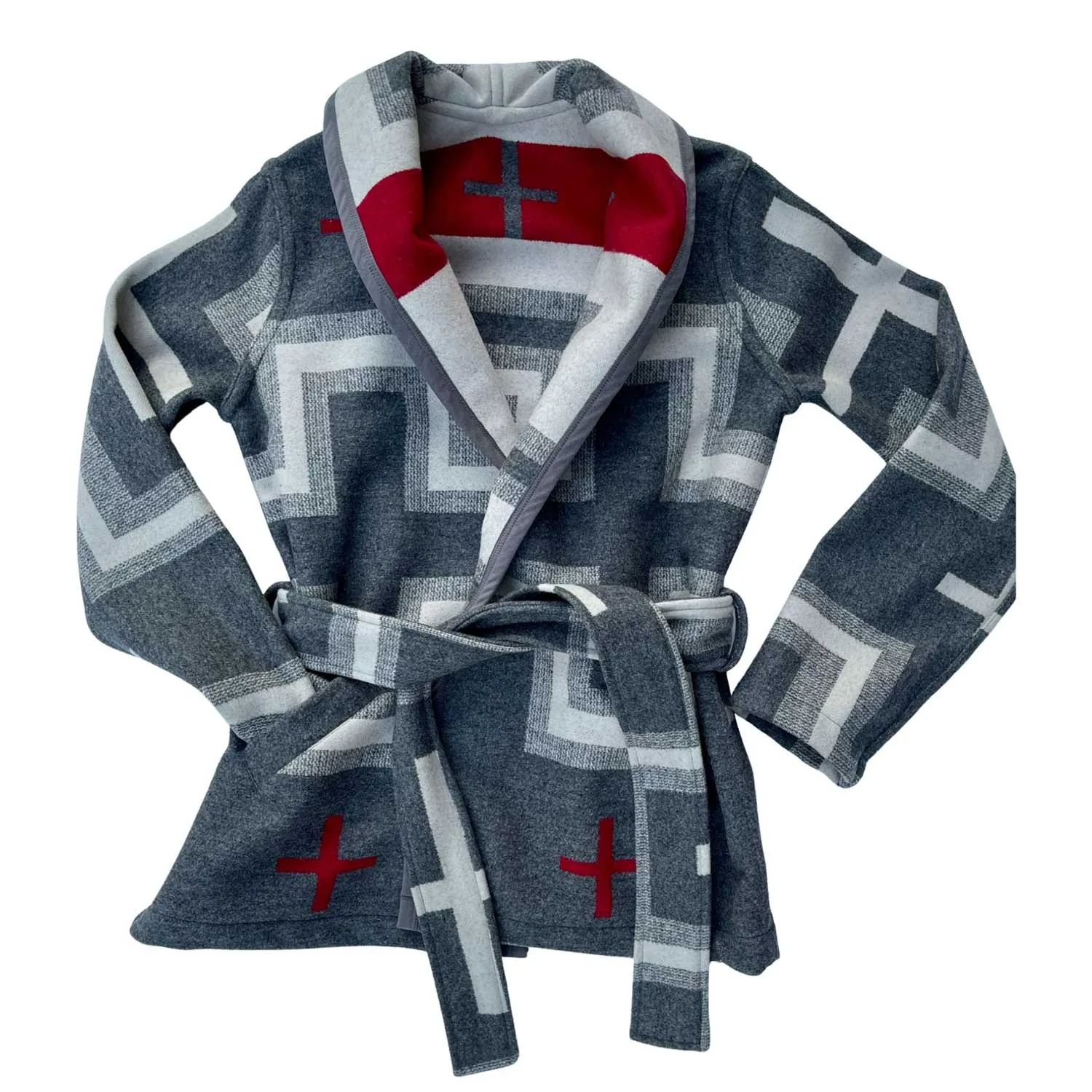 San Miguel Wool Wrap Coat
