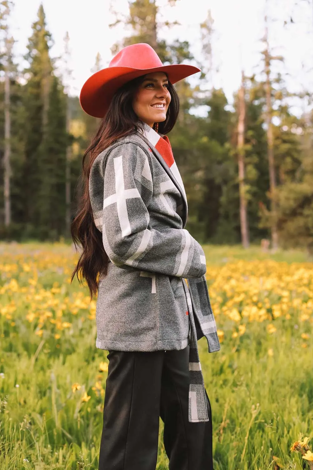 San Miguel Wool Wrap Coat