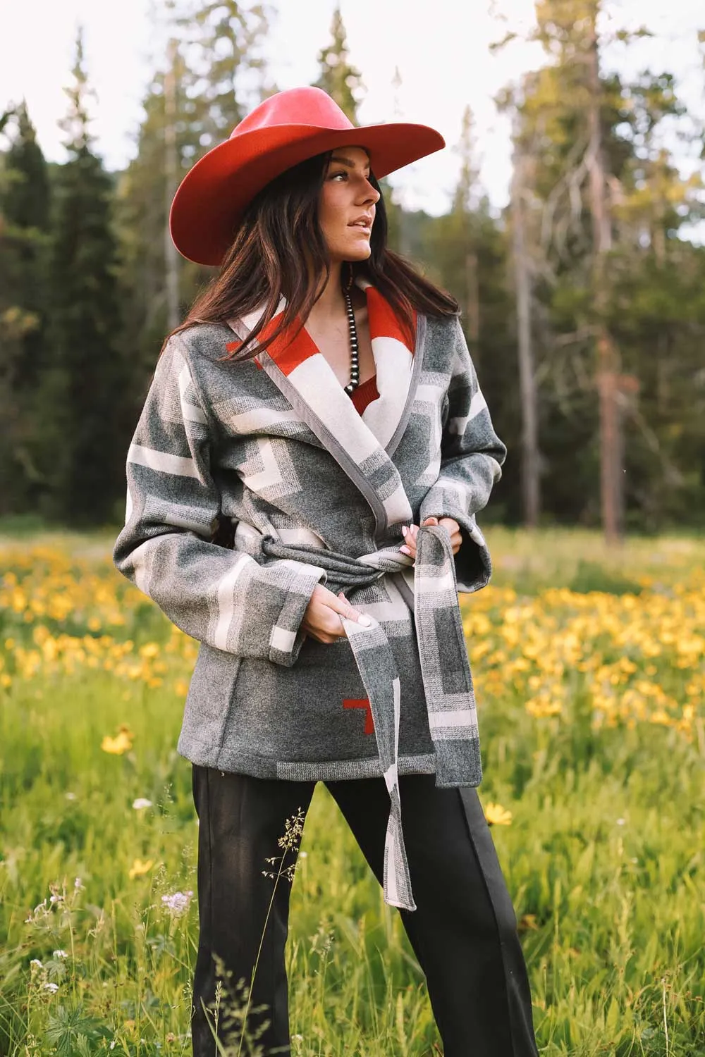 San Miguel Wool Wrap Coat