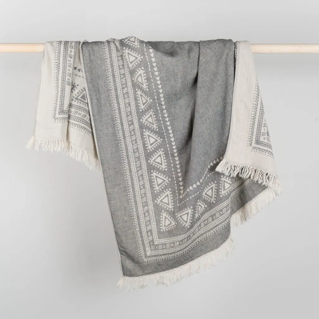 Turkish Towel : Devon in Black