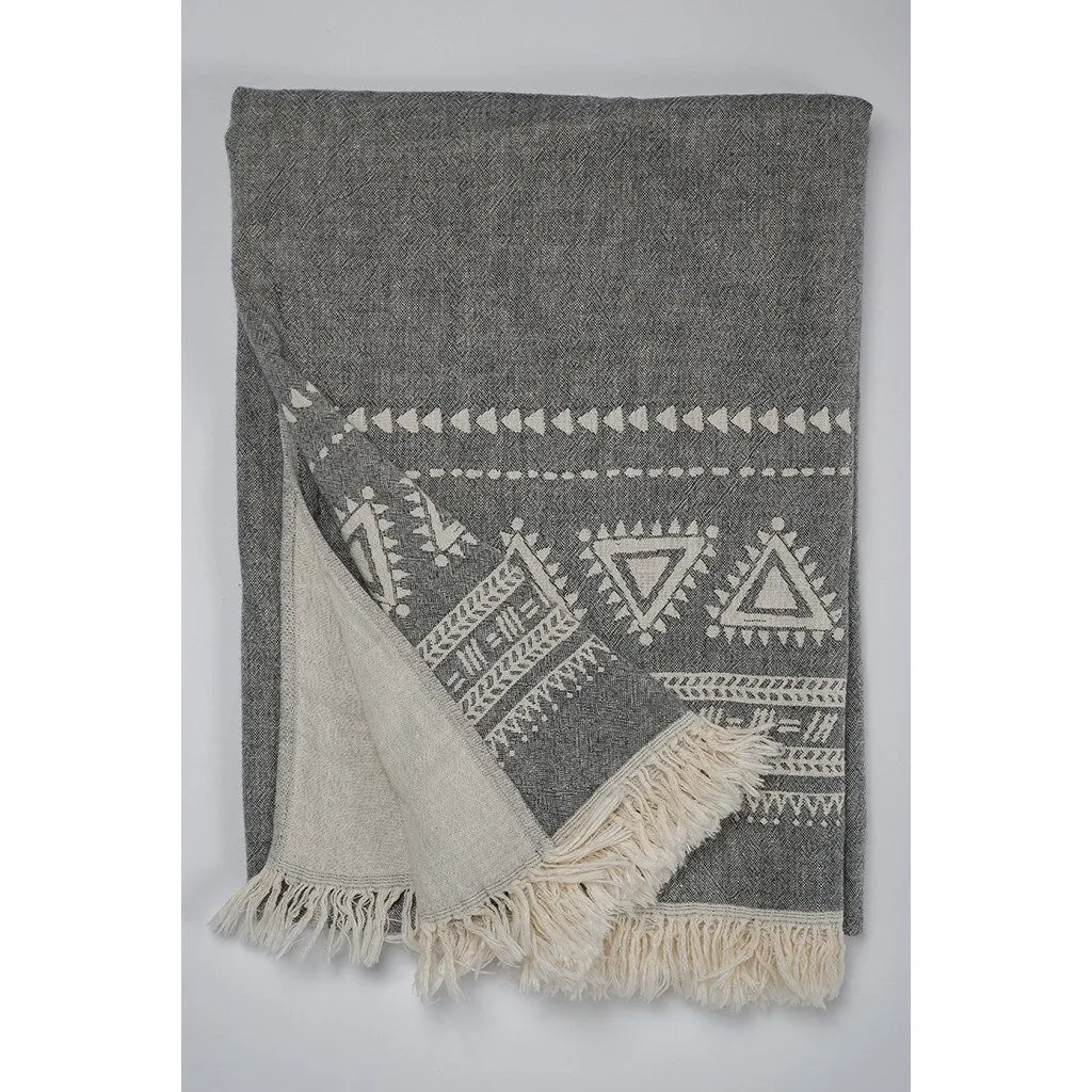 Turkish Towel : Devon in Black