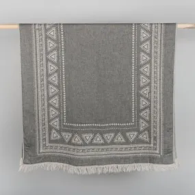 Turkish Towel : Devon in Black