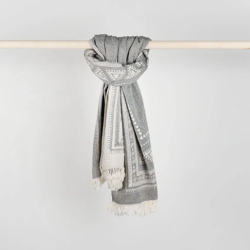 Turkish Towel : Devon in Black