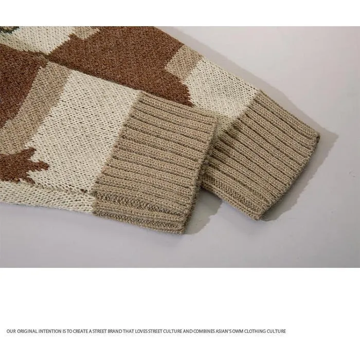 Ugly Woodland Critters Knitted Sweater Cardigans