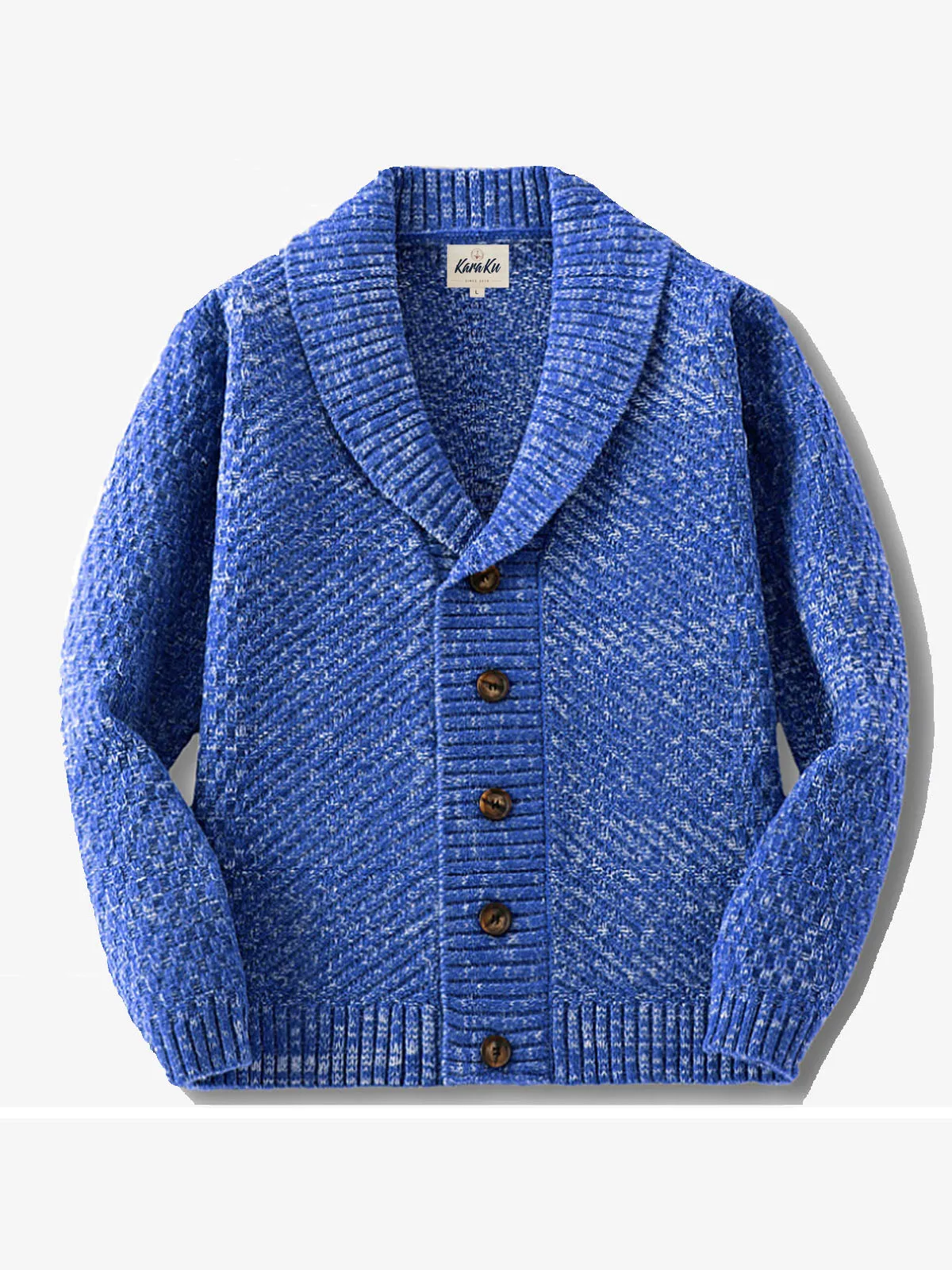 Unique Vintage Shawl-Collar Cardigan