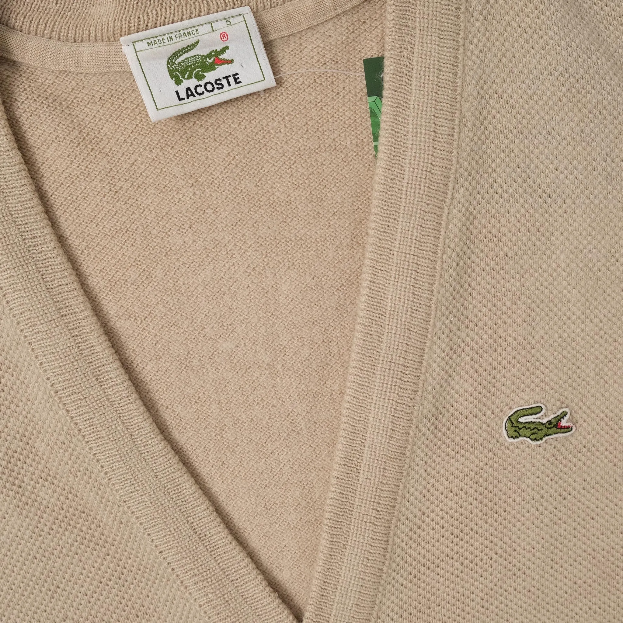 Vintage Women's Lacoste Knit Cardigan Small