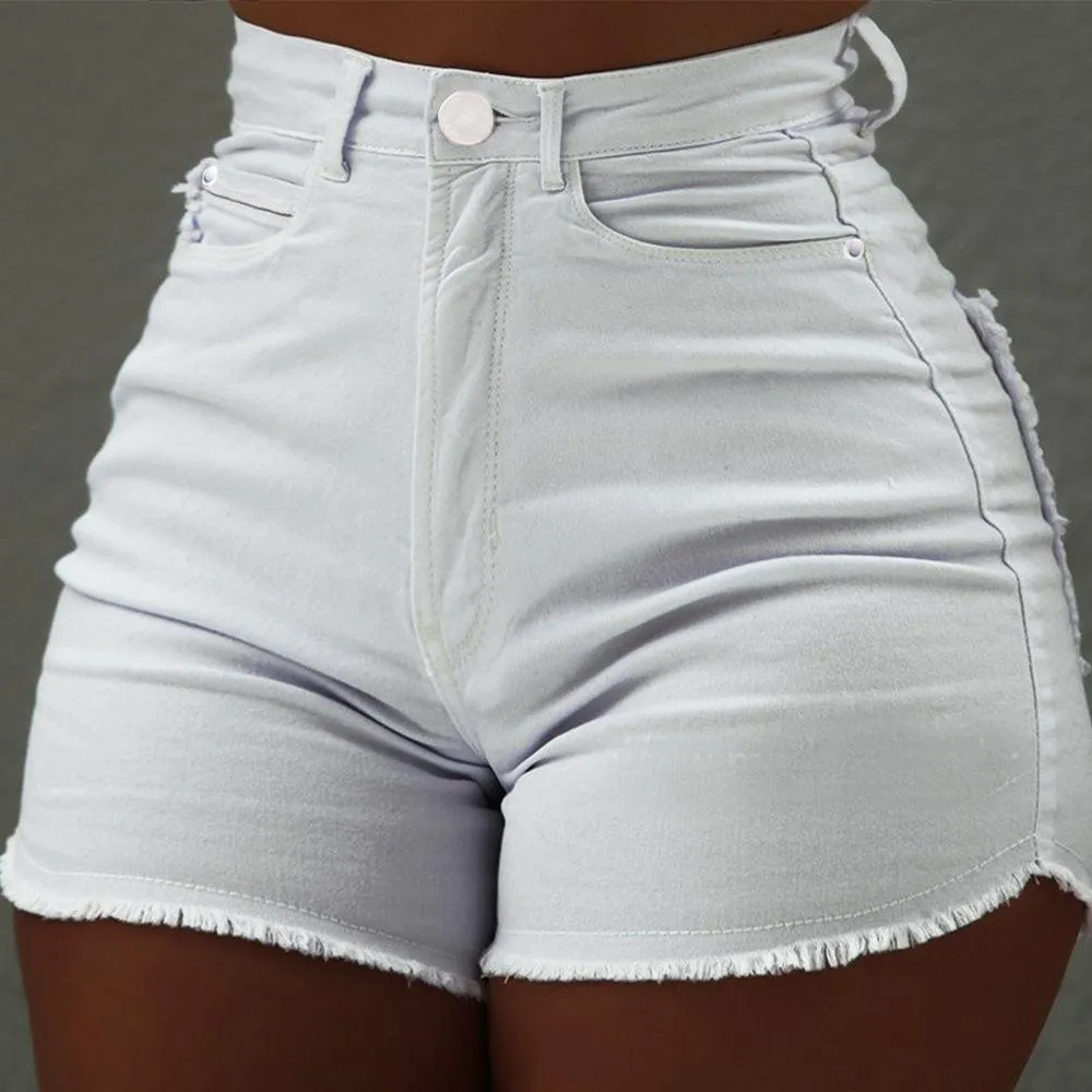 Women Button Denim Jeans Bodycon Pants