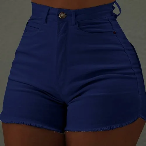 Women Button Denim Jeans Bodycon Pants